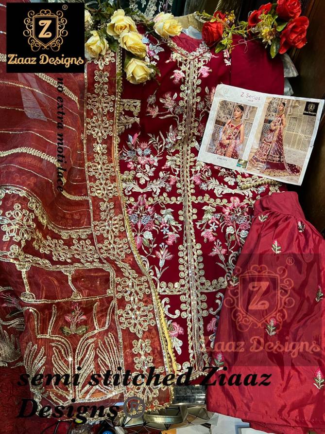 Ziaaz Bridal Collection 6 Heavy Wedding Wear Georgette Pakistani Salwar Suits Collection